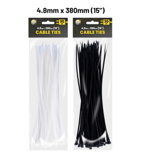 30Pk 380mm x 4.8mm Cable Ties