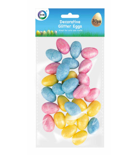 30pc Decorative Glitter Eggs