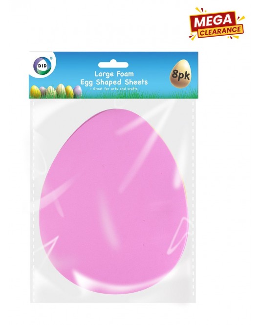 8pc Large Foam Egg Shaped Sheets