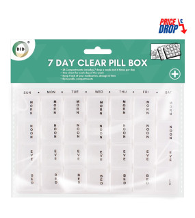 7 Day Clear Pill Box