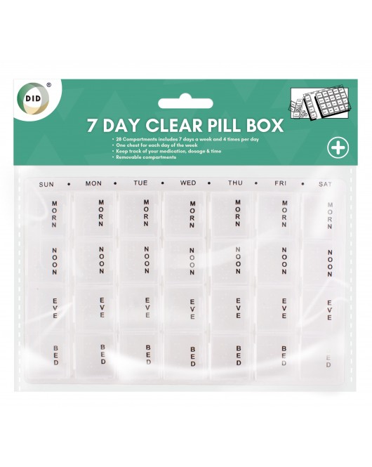 7 Day Clear Pill Box