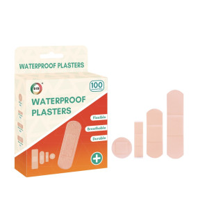 100pc Assorted Waterproof Plasters