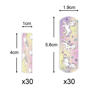 60Pk Unicorn Plasters