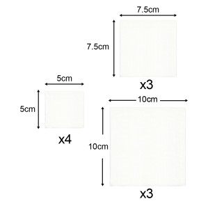 10Pk Non-Adherent Dressing Pads