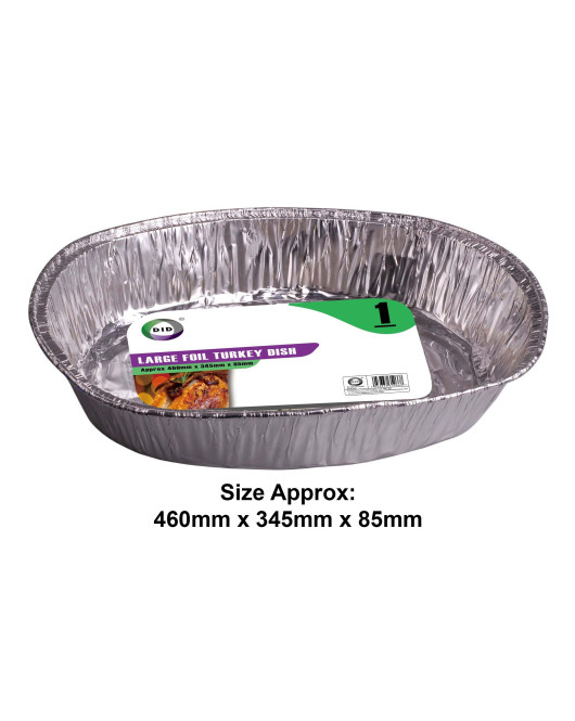 Large Foil Turkey Dish (Approx 460mm x 345mm x 85mm)