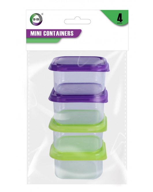 4pc Mini Containers