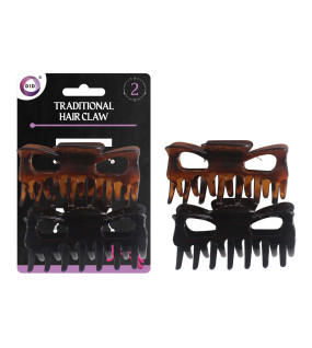 2pc Traditional Hair Claw