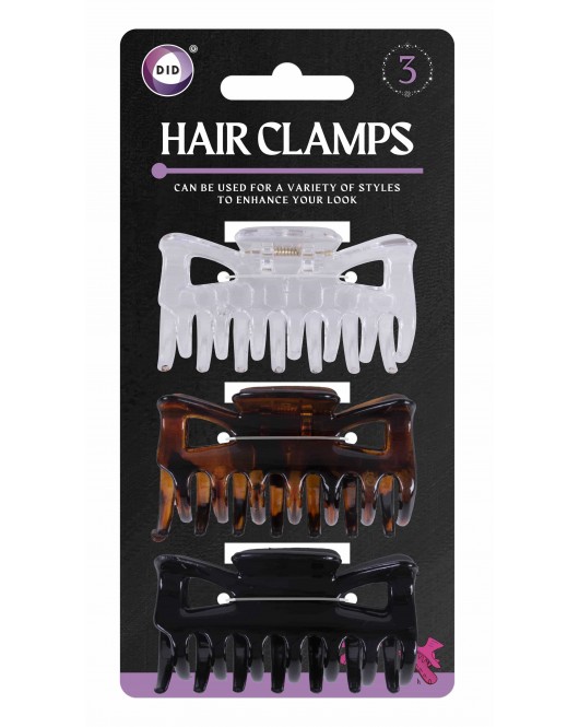 3Pk Hair Clamps