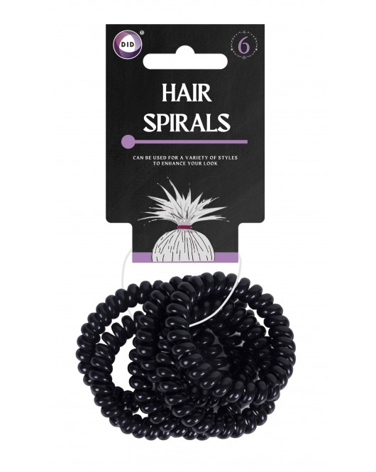 6Pk Hair Spirals 