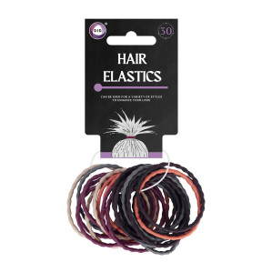 30Pk Coloured Hair Elastics