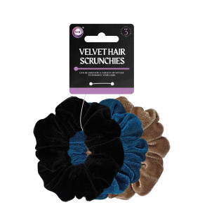 3Pk Velvet Hair Scrunchies