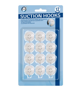 12pc Suction Hooks