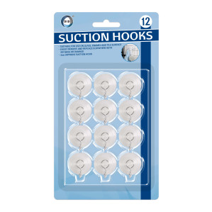 12pc Suction Hooks