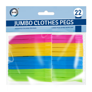 22pc Jumbo Clothes Pegs