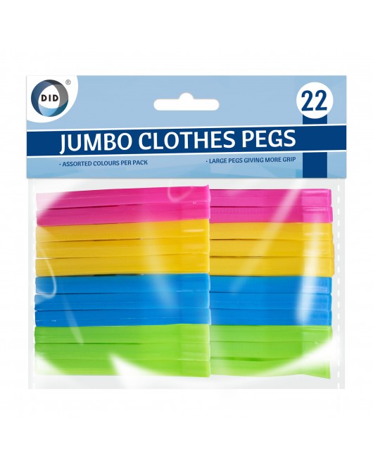 22pc Jumbo Clothes Pegs