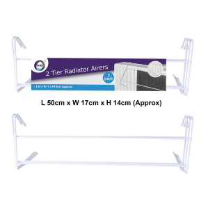 3 Pack 2 Tier Radiator Airers