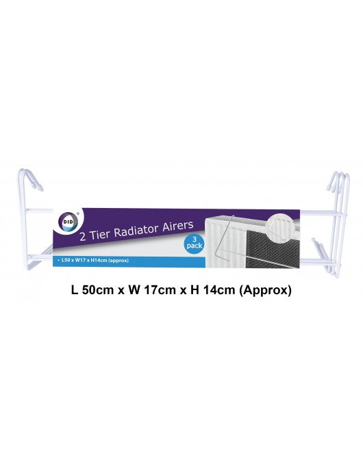 3 Pack 2 Tier Radiator Airers