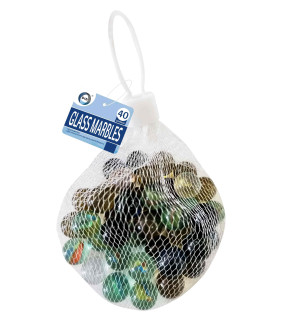40pc Glass Marbles