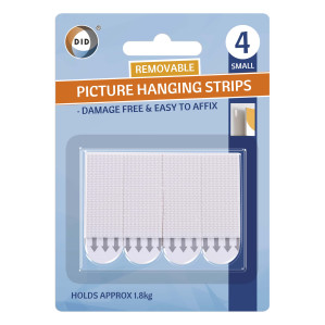 4Pk Small Picture Hanging Strips