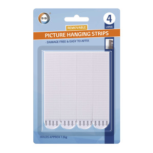 4Pk Large Picture Hanging Strips
