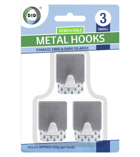 3Pk Small Metal Hooks