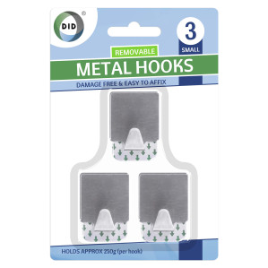 3Pk Small Metal Hooks