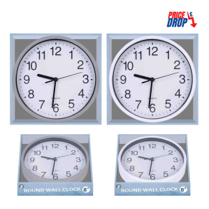 8" Round Wall Clock