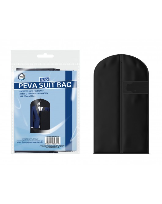 60cm x 100cm Peva Black Suit Bag