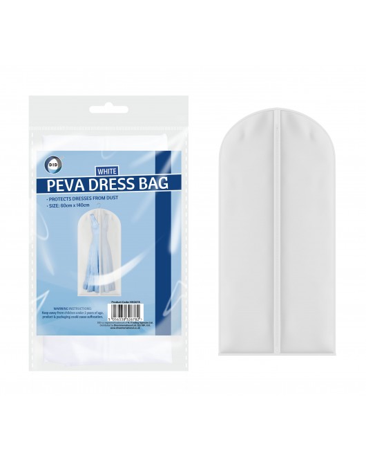 60cm x 140cm Peva White Dress Bag