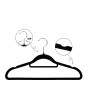 3Pk Black Velvet Hangers 3Pk Black Velvet Hangers
