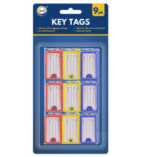 9pc Key Tags