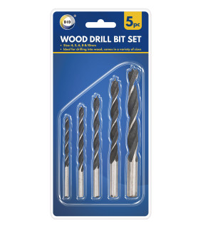 5pc Wood Drill Bit Set