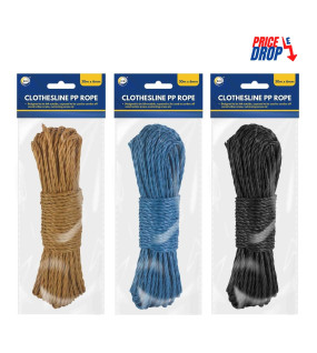 30m x 6mm Clothesline Pp Rope