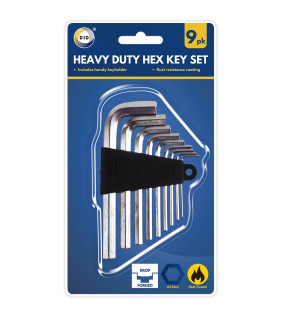 9pc Heavy Duty Hex Key Set