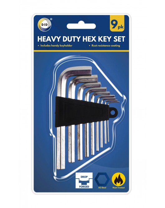 9pc Heavy Duty Hex Key Set