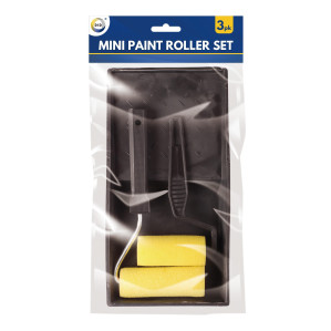3pc Mini Paint Roller Set