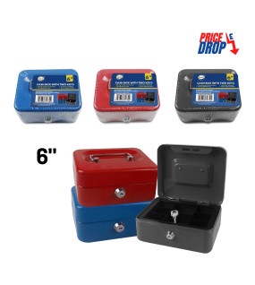 6" Cash Box with Two Keys