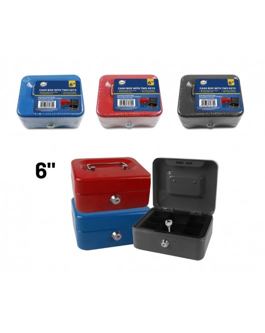 6" Cash Box with Two Keys