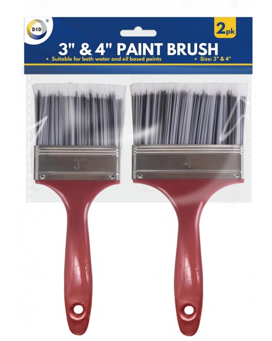 2pc 3" & 4" Paint Brush