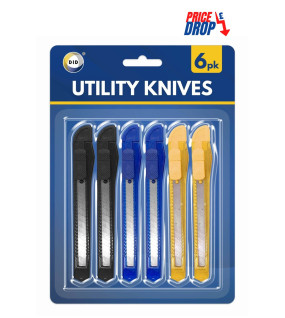 6pc Utility Knives