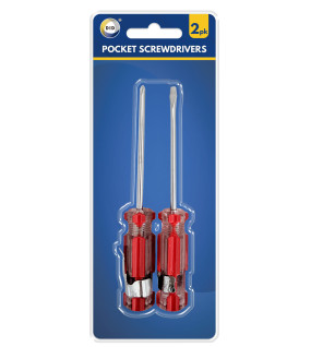 2pc Pocket Screwdrivers