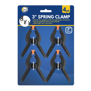 4pc 3" Spring Clamps