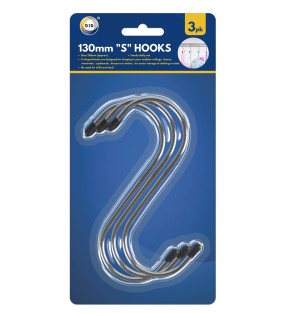 3pc 130mm "S" Hooks