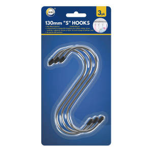 3pc 130mm "S" Hooks