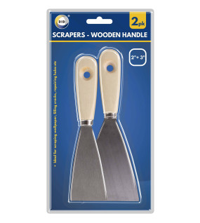 2pc Scrapers – Wooden Handle