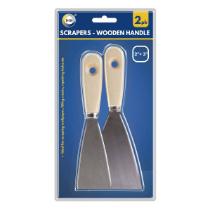 2pc Scrapers – Wooden Handle