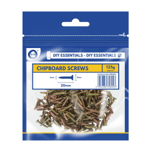 20mm Chipboard Screws 125G