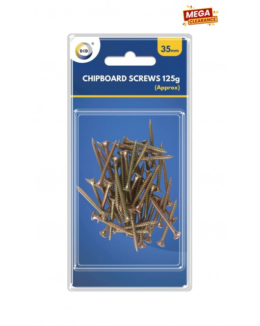 35mm Chipboard Screws 125G