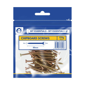 50mm Chipboard Screws 125G