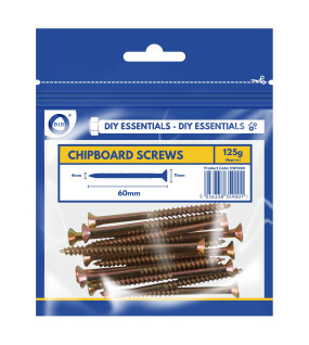 60mm Chipboard Screws 125G